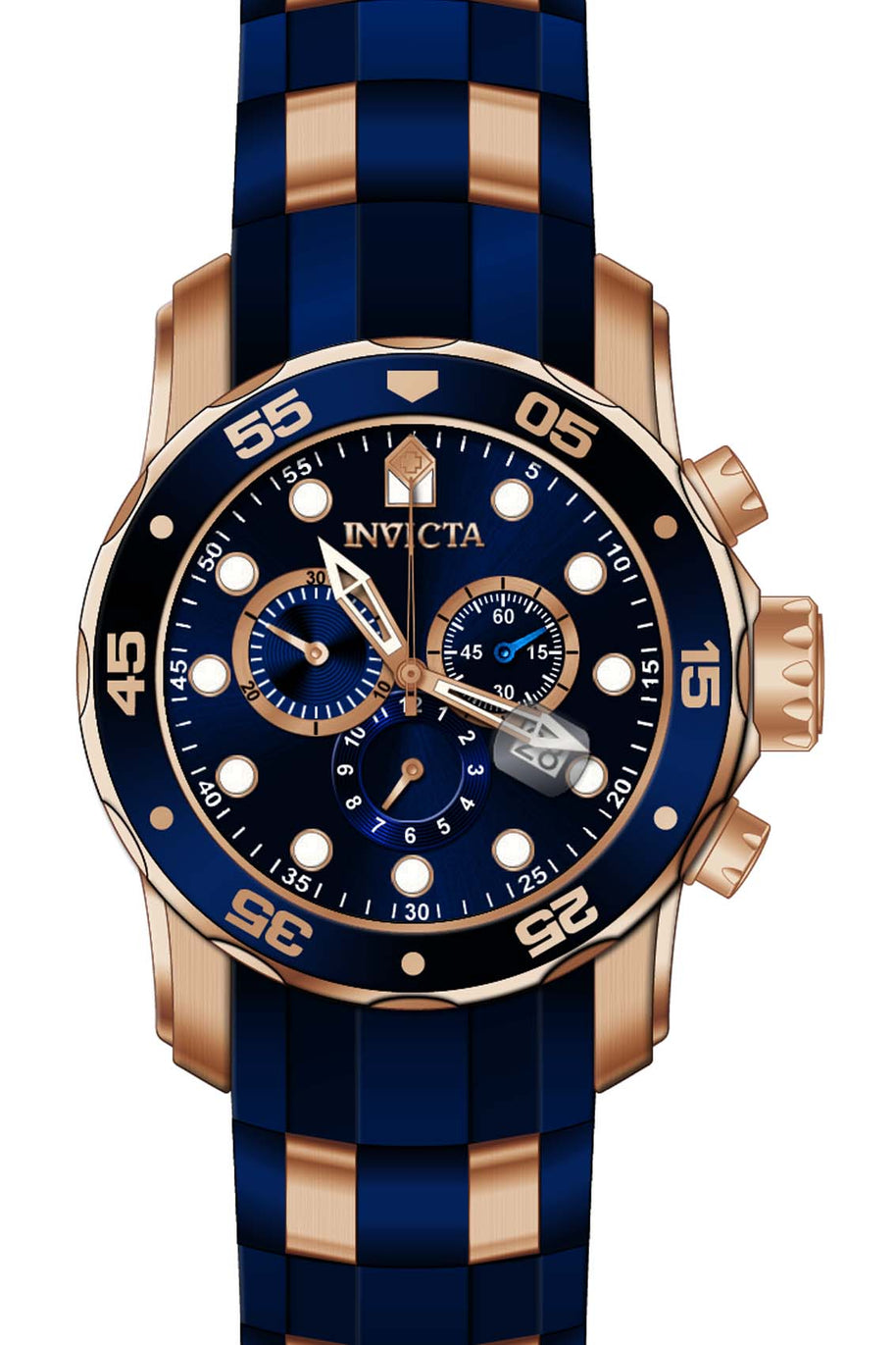 Invicta Men's 18197 Pro Diver Quartz Chronograph Blue Dial Watch