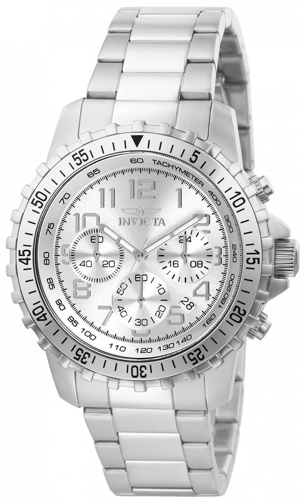 Invicta Men's 6620 Specialty Quartz Chronograph Silver Dial Watch