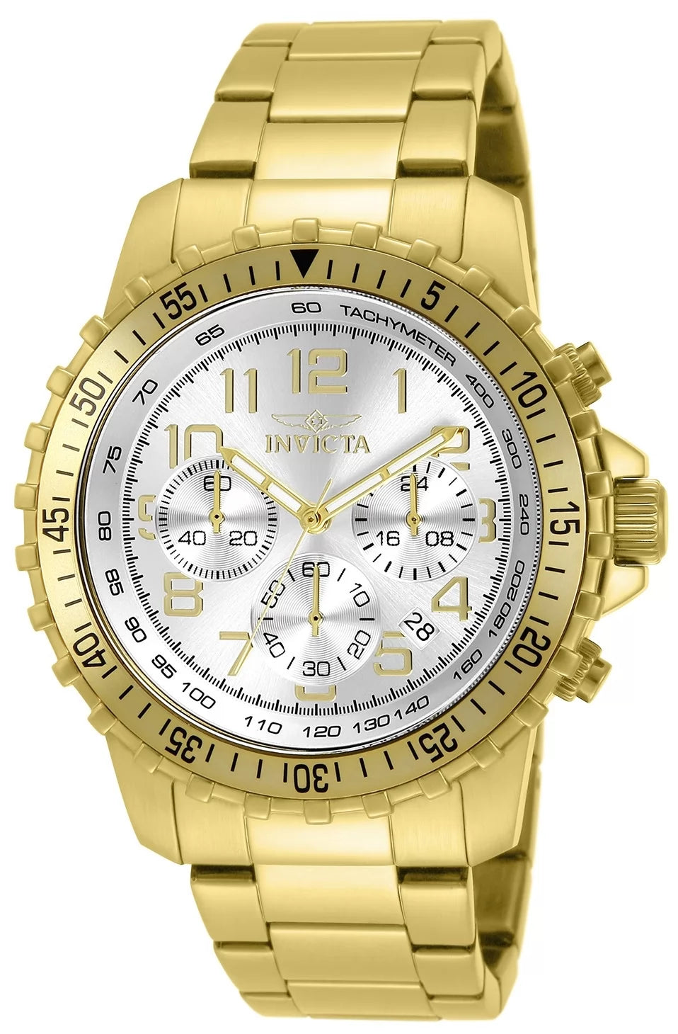 Invicta Men's 11369 Specialty Quartz Chronograph Silver Dial Watch