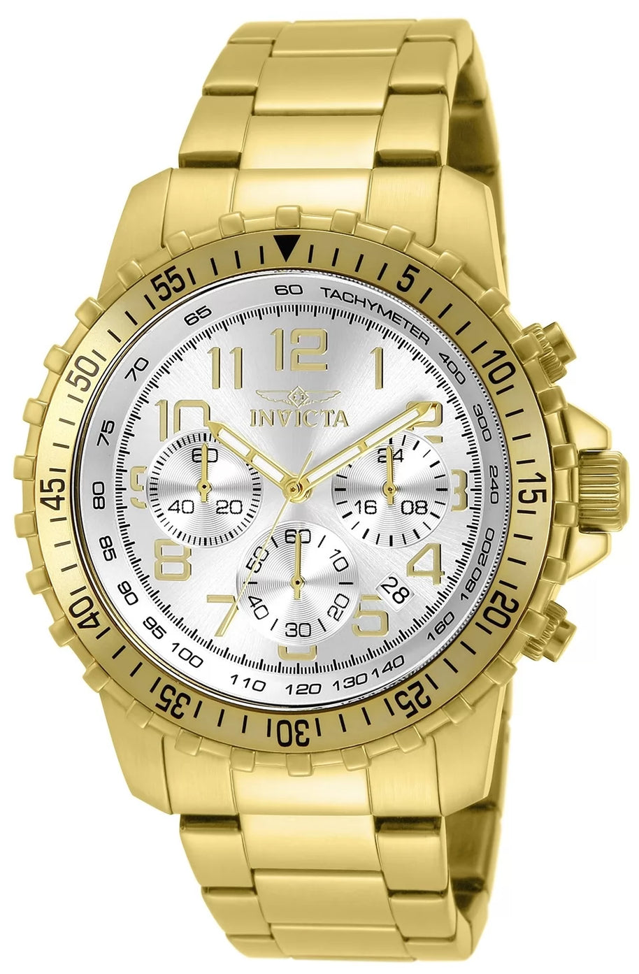 Invicta Men's 11369 Specialty Quartz Chronograph Silver Dial Watch