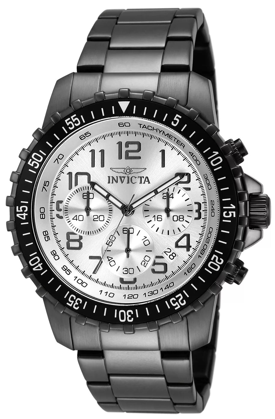 Invicta Men's 11370 Specialty Quartz Chronograph Silver Dial Watch