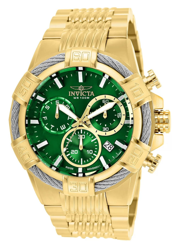 Invicta Men's 25869 Bolt Quartz Chronograph Green Dial Watch