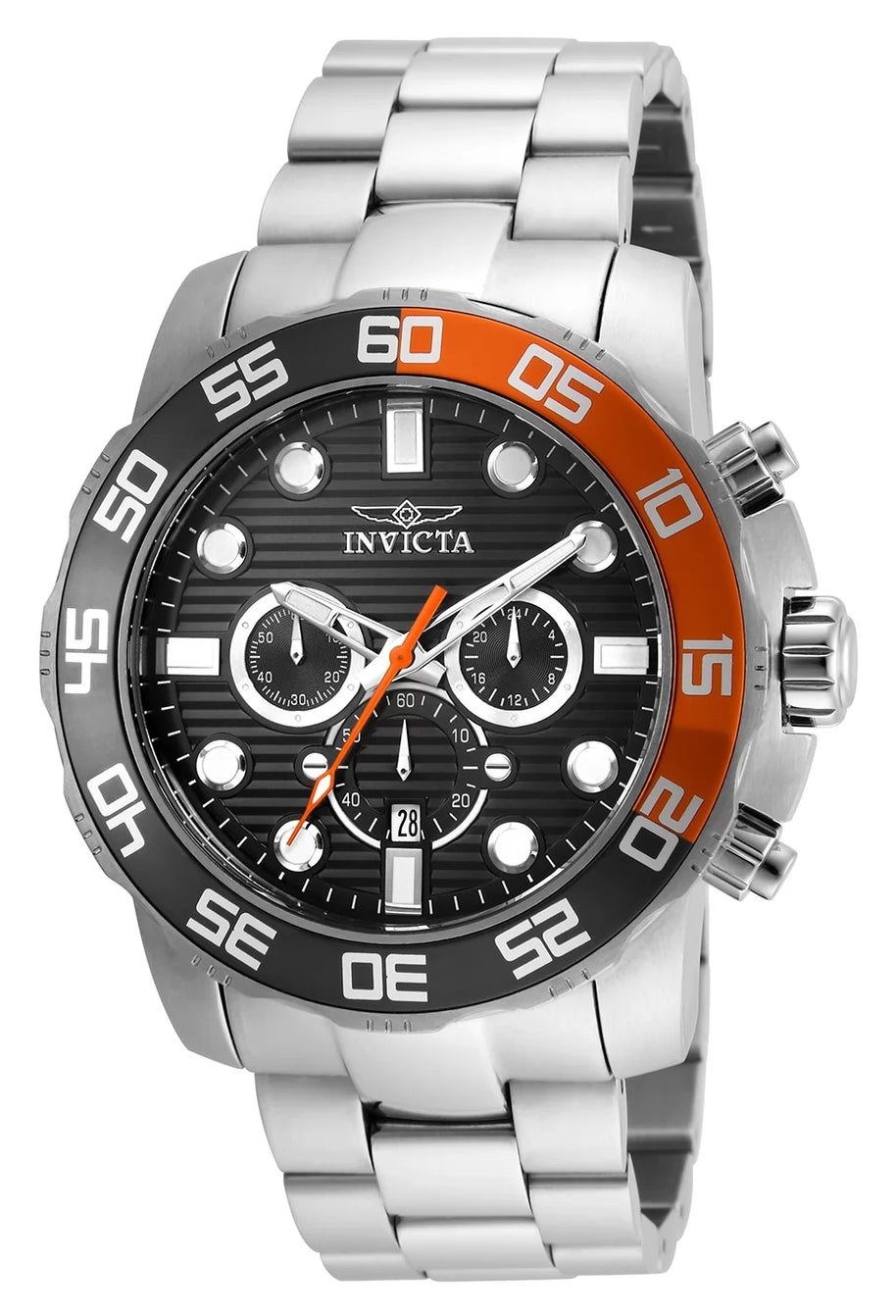 Invicta Men's 22230 Pro Diver Quartz Chronograph Charcoal Dial Watch