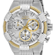 Invicta Men's 25863 Bolt Quartz Chronograph Silver Dial Watch