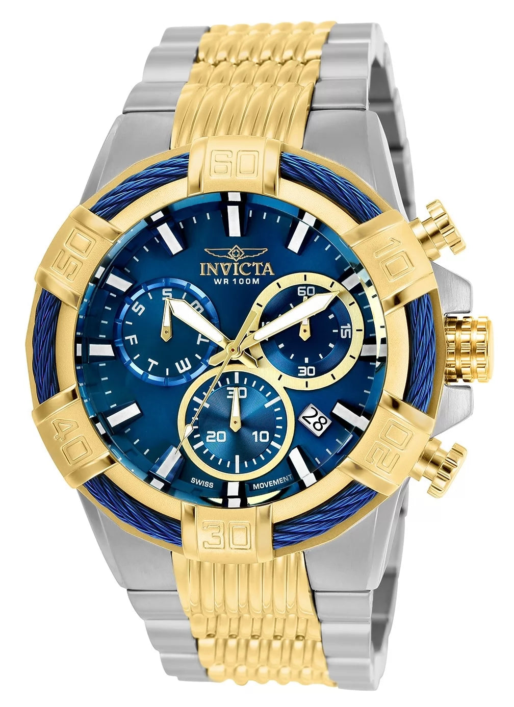 Invicta Men's 25865 Bolt Quartz Chronograph Blue Dial Watch