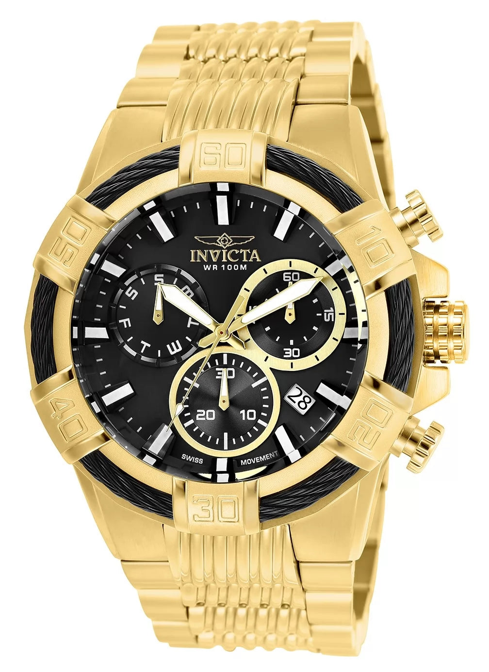 Invicta Men's 25867 Bolt  Quartz Chronograph Black Dial Watch
