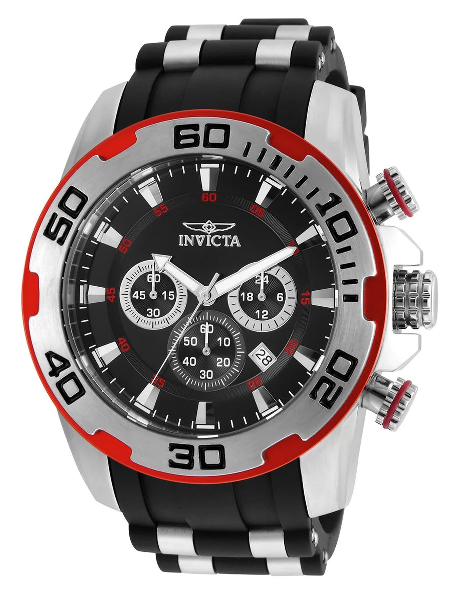 Invicta Men's 22307 Pro Diver Quartz Chronograph Black Dial Watch