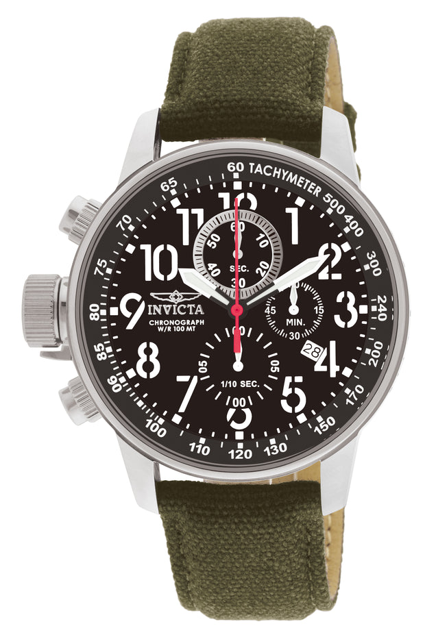 Invicta Men's 1873 I-Force Quartz Chronograph Black Dial Watch