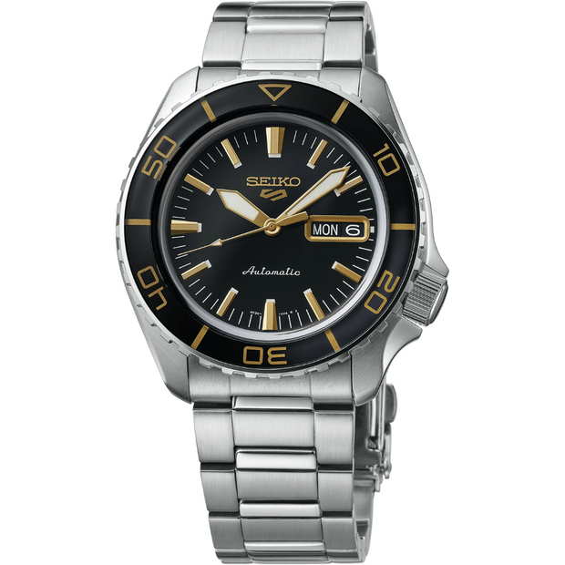 Seiko SRPK99 5 Sports Men's Black Dial Automatic Watch