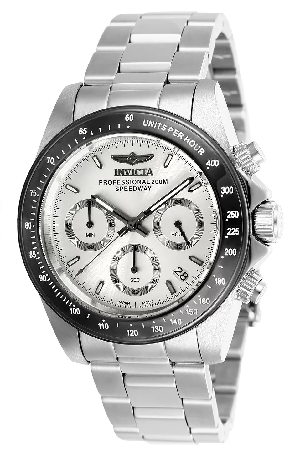 Invicta Men's 26111 Speedway Quartz Chronograph Silver Dial Watch