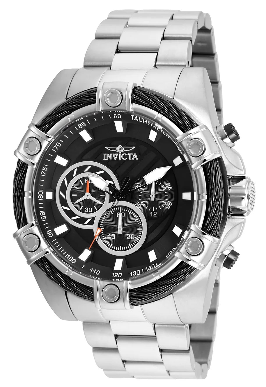 Invicta Men's 25512 Bolt Quartz Chronograph Black Dial Watch