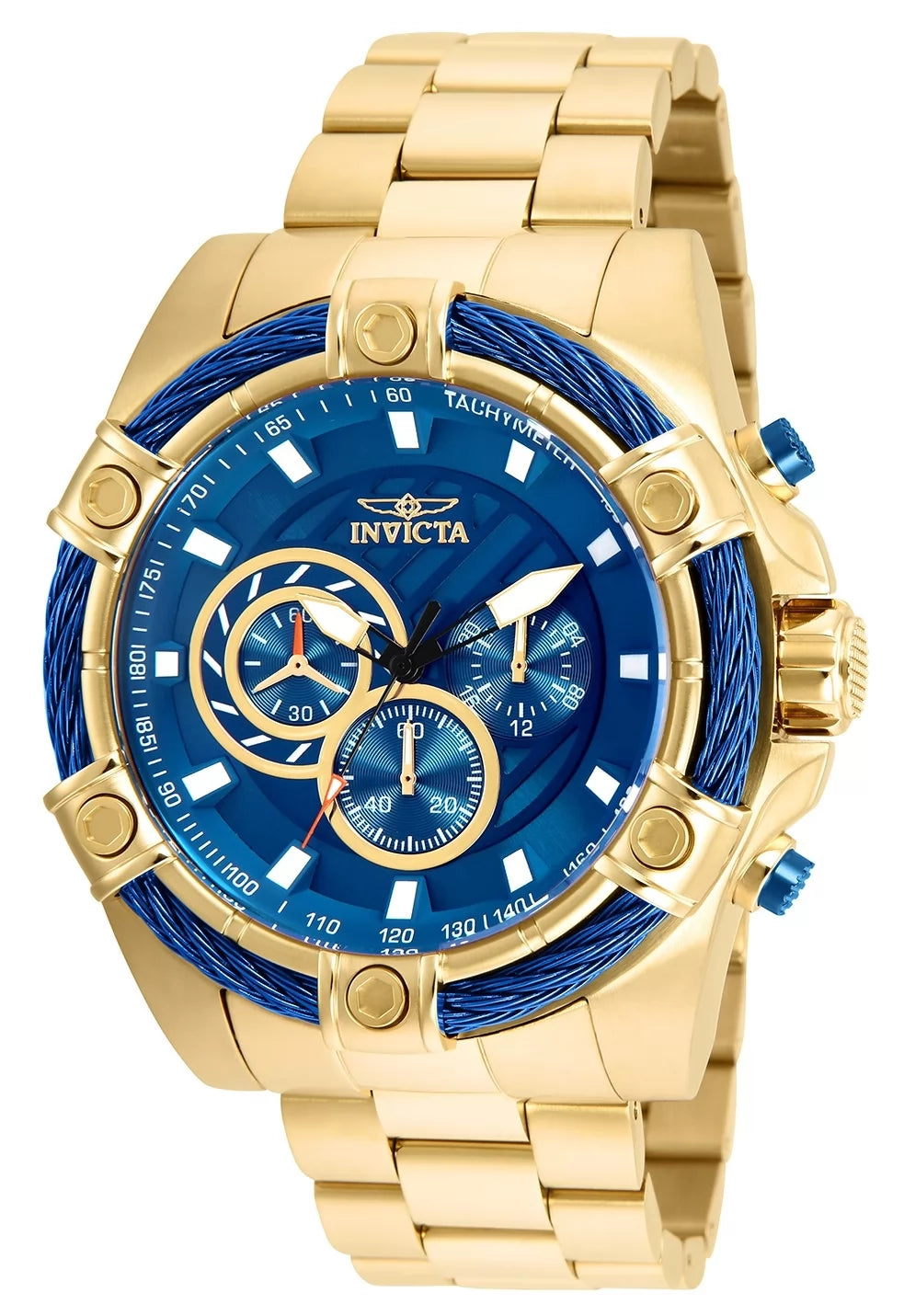 Invicta Men's 25516 Bolt Quartz Chronograph Blue Dial Watch