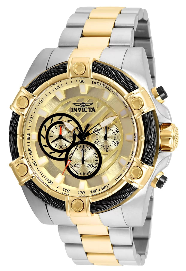 Invicta Men's 25518 Bolt Quartz Chronograph Gold Dial Watch