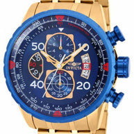 Invicta Men's 19173 Aviator Quartz Chronograph Blue Dial Watch
