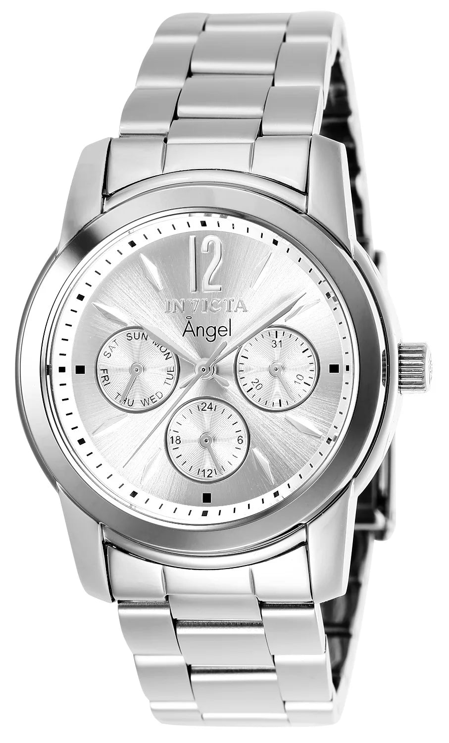 Invicta Women's 0461 Angel Quartz Chronograph Silver Dial Watch