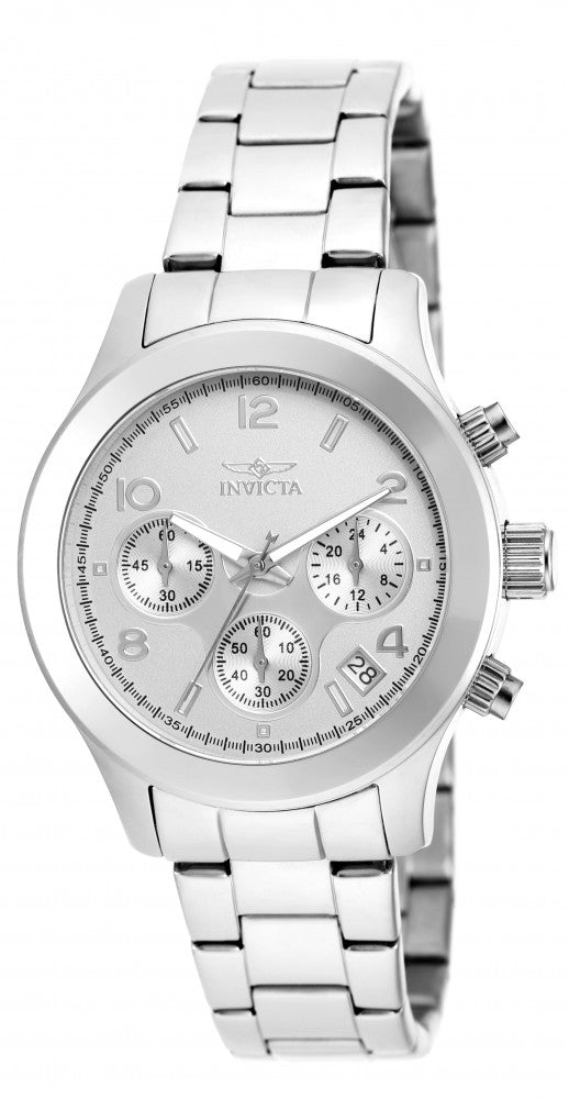 Invicta Men's 19216 Angel Quartz Chronograph Silver Dial Watch