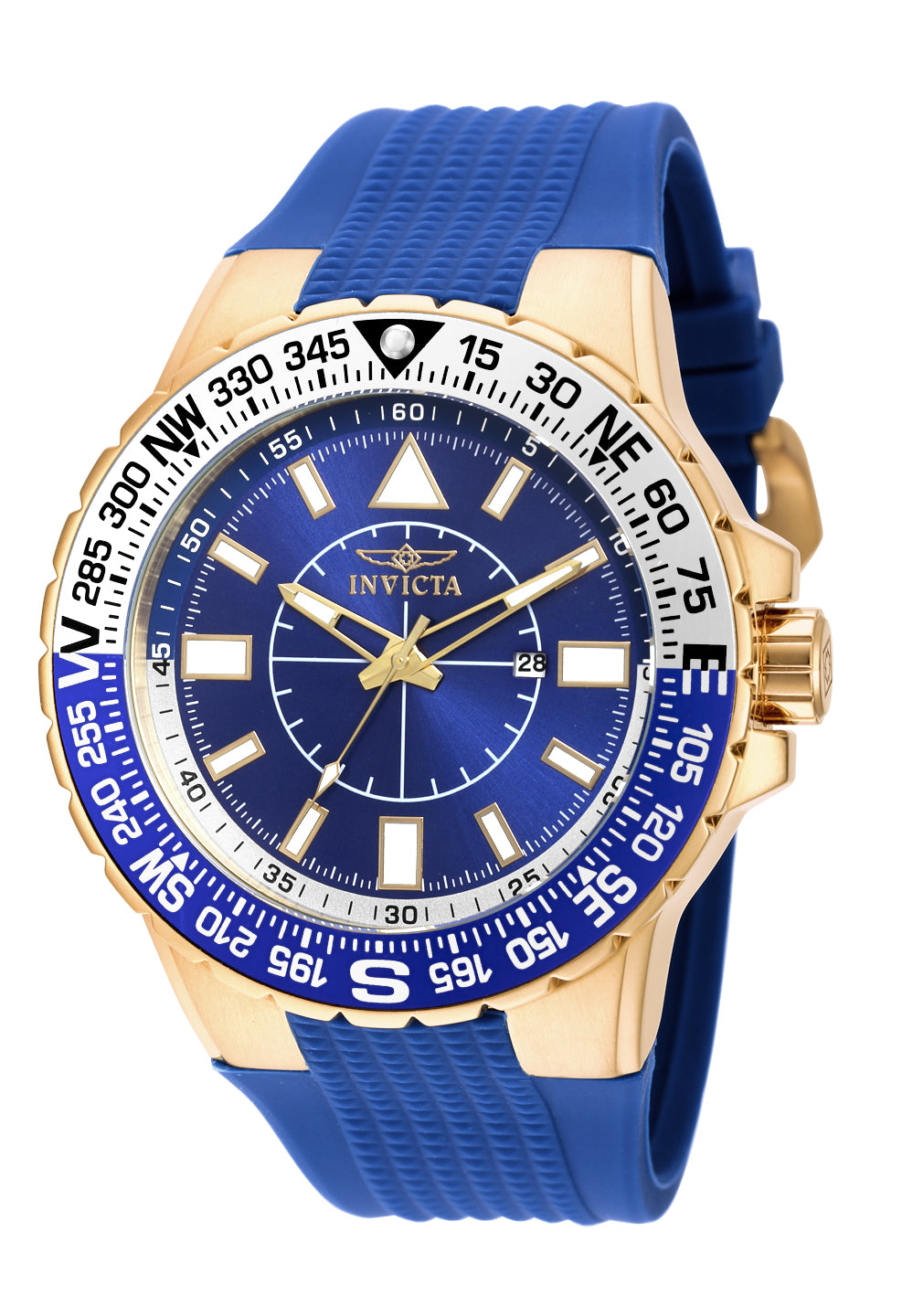 Invicta Men's 19270 Aviator Quartz 3 Hand Blue Dial Watch