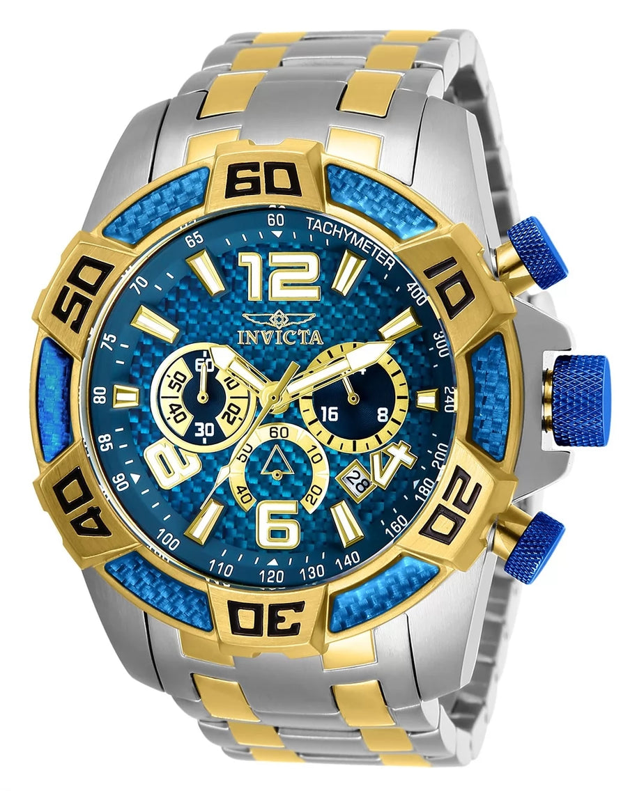 Invicta Men's 25855 Pro Diver Quartz Chronograph Blue Dial Watch