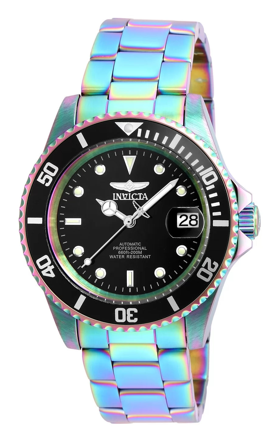 Invicta Men's 26600 Pro Diver  Automatic 3 Hand Black Dial Watch