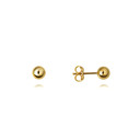 14K Yellow Gold Ball Stud Earrings 5mm