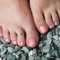 Gold Irish Celtic Trinity Knot Toe Ring