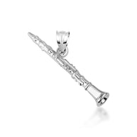 10K/14K Gold Clarinet Necklace (Available in Yellow Gold, Rose Gold, White Gold)