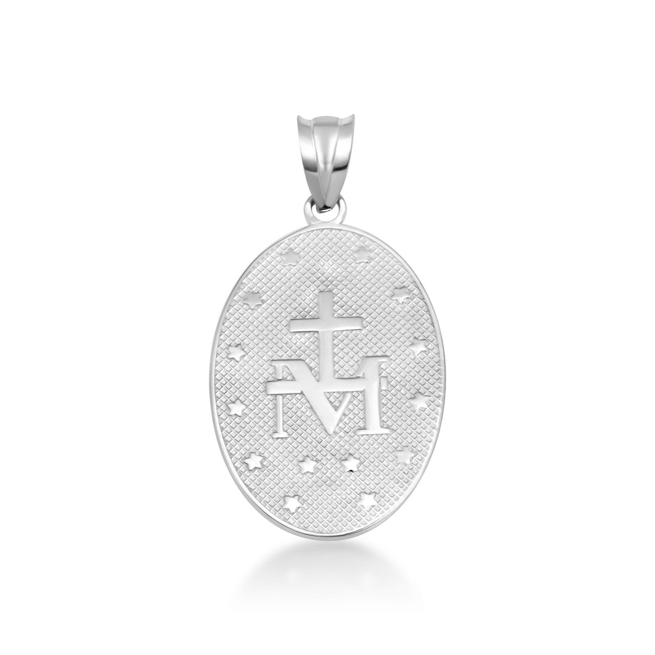 Silver Virgin Mary Necklace - Miraculous Medal