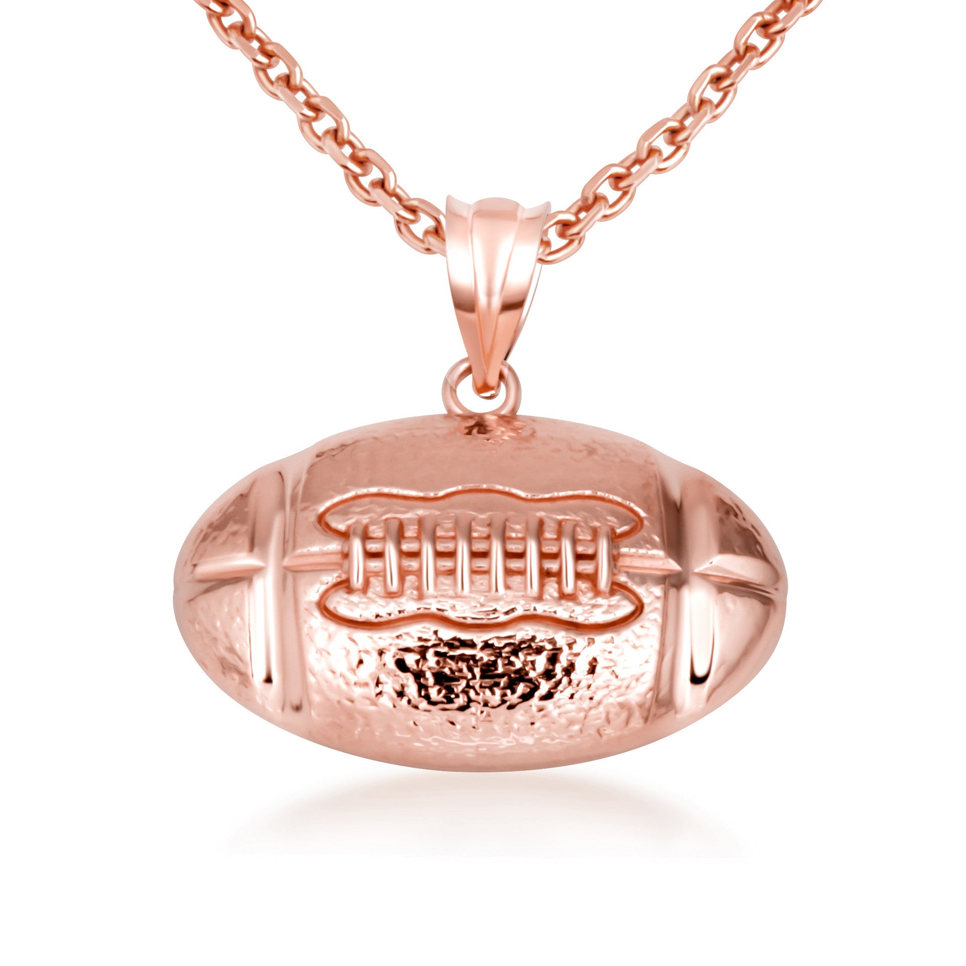 Gold Football Necklace (Available in Yellow Gold, Rose Gold, White Gold)