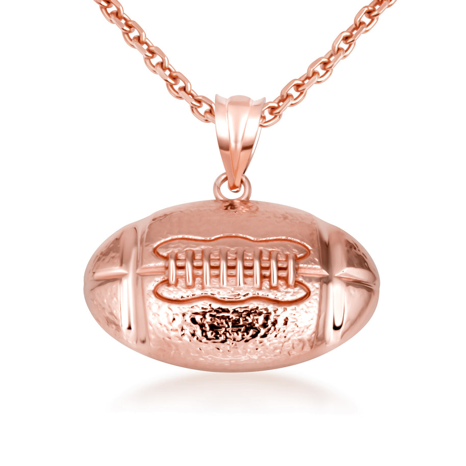 Gold Football Necklace (Available in Yellow Gold, Rose Gold, White Gold)