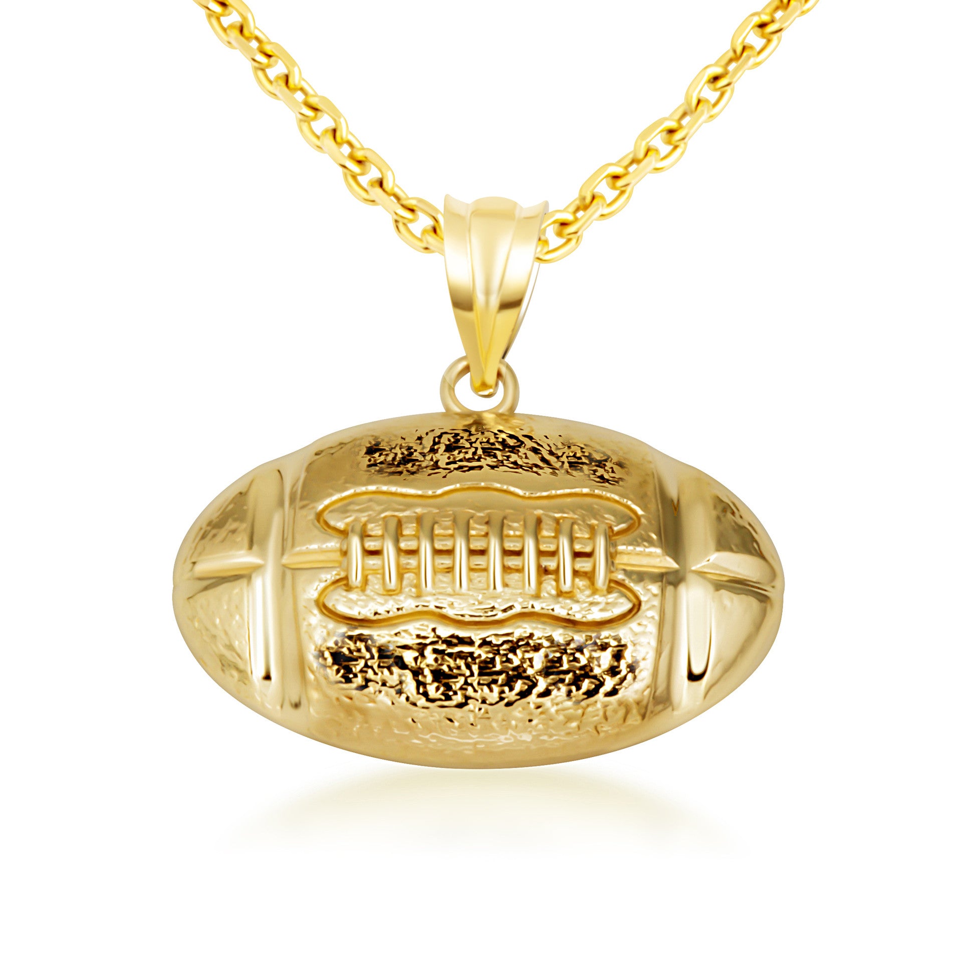 Gold Football Necklace (Available in Yellow Gold, Rose Gold, White Gold)