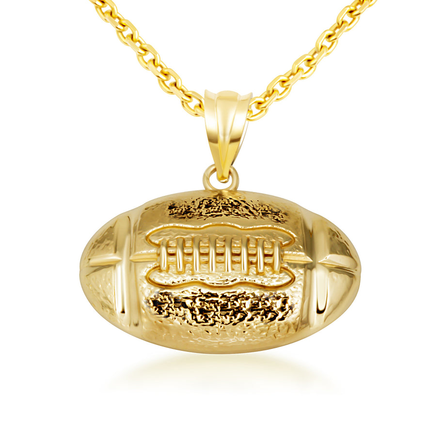 Gold Football Necklace (Available in Yellow Gold, Rose Gold, White Gold)