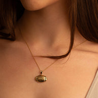 Gold Football Necklace (Available in Yellow Gold, Rose Gold, White Gold)