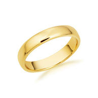Solid Yellow Gold Classic Wedding Band Ring (Available in 2MM - 6MM)
