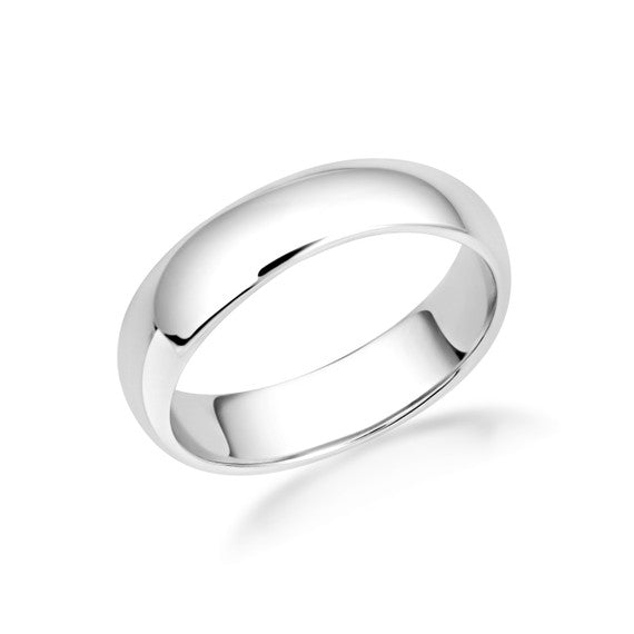 .925 Sterling Silver Classic Wedding Band Ring (Available in 2MM - 6MM)