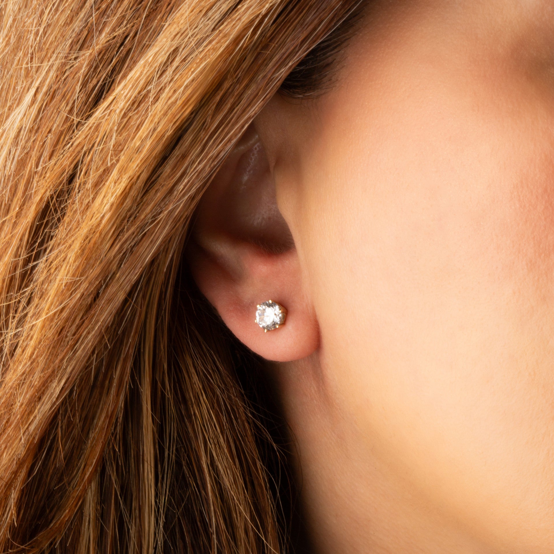 14K Yellow Gold Lab Grown Diamond Stud Earrings 1.68ct