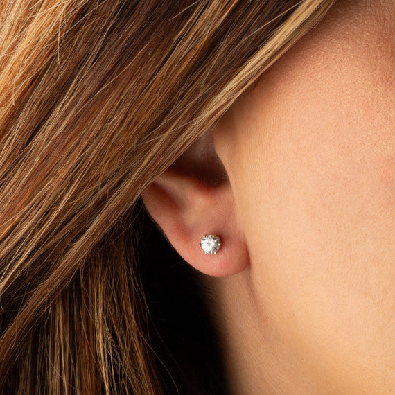 14K Yellow Gold Lab Grown Diamond Stud Earrings 0.7ct