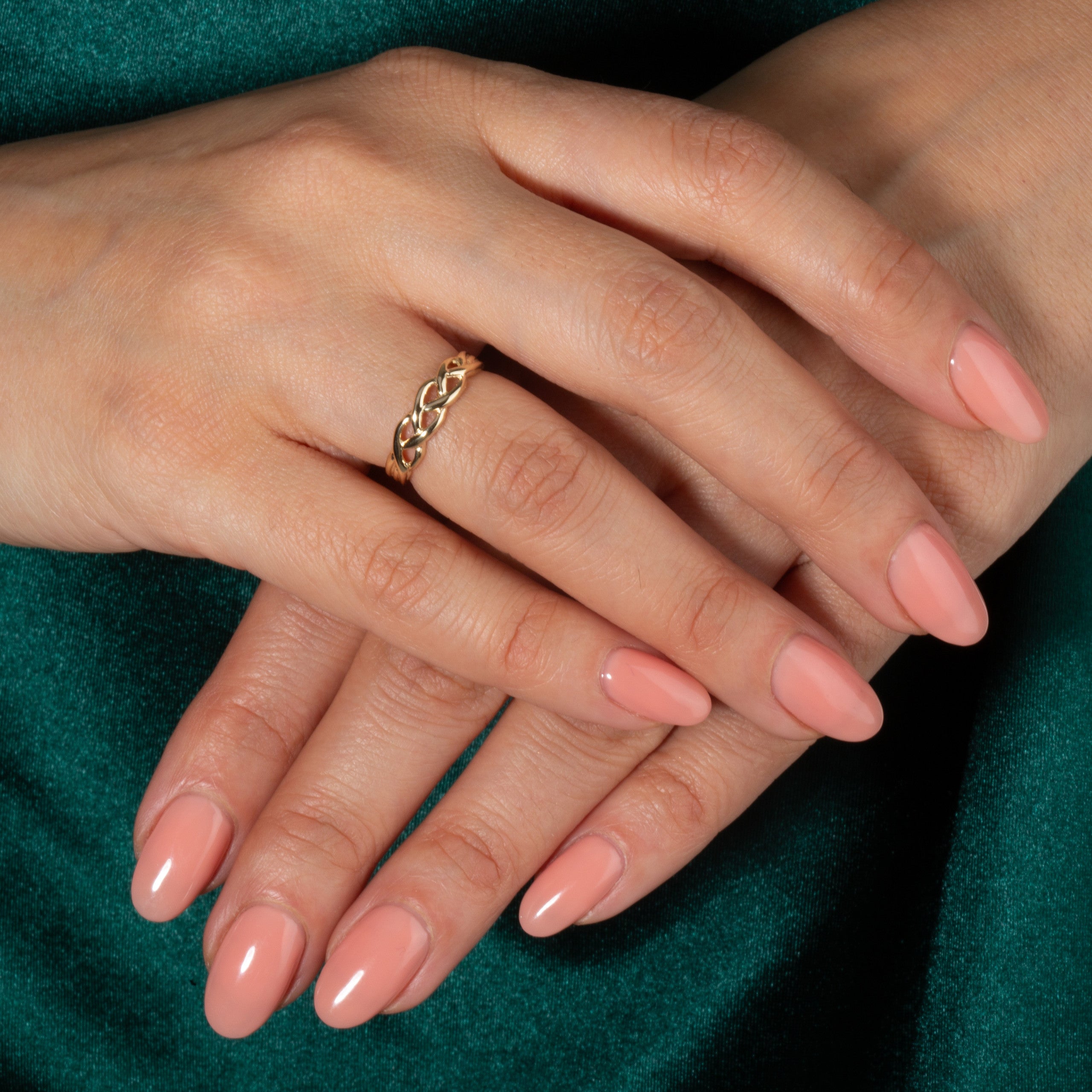 Gold Celtic Trinity Weave Ring (Available in Yellow/Rose/White Gold)