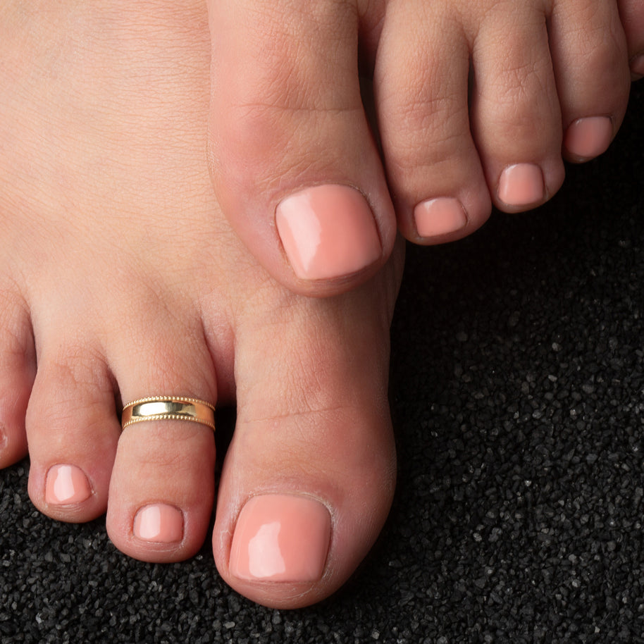 Gold Polished Trendy Toe Ring (Available in Yellow/Rose/White Gold)