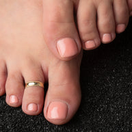 Gold Polished Trendy Toe Ring (Available in Yellow/Rose/White Gold)
