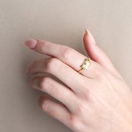 Gold Nature Butterfly Ring (Available in Yellow/Rose/White Gold)