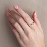 Gold Bumble Bee Ring (Available in Yellow/Rose/White Gold)