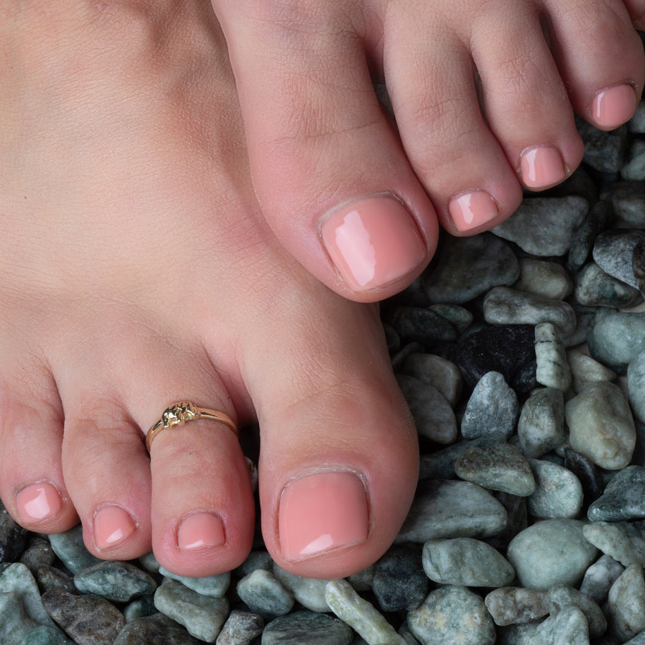 Gold Elephant Wildlife Toe Ring (Available in Yellow/Rose/White Gold)
