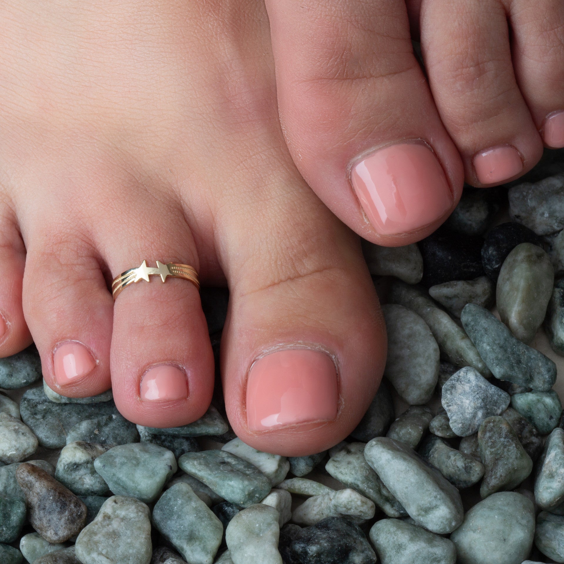 Yellow Gold Shooting Star Toe Ring