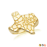 Gold Texas Lone Star State Longhorn Nugget Ring (Available in Yellow/Rose/White Gold)