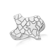 Gold Texas Lone Star State Nugget Ring (Available in Yellow/Rose/White Gold)