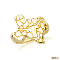 Gold Texas State Longhorn Nugget Ring (Available in Yellow/Rose/White Gold)