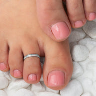 .925 Sterling Silver Woman's Elegant Classic Toe Ring