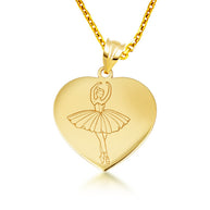 Gold Enamel Palette Paint Brush Artist Pendant Necklace (Available in Yellow/Rose/White Gold)