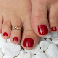 Gold Woman's Cultural Beauty Trinity Knot Toe Ring (Available in Yellow/Rose/White Gold)