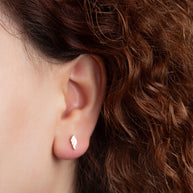 Yellow Gold Angel Wings Stud Earrings